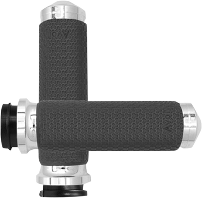 Avon Chrome TBW Memory Foam Handlebar Hand Grips 2008-24 Harley Softail Touring