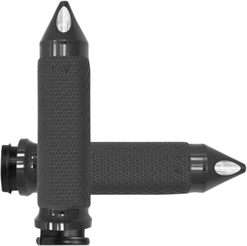 Avon Black TBW Memory Foam Hand Grips for 2008-2024 Harley Dyna Touring FLSTN