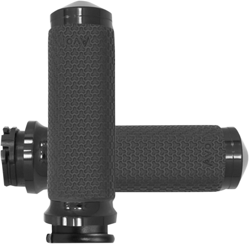 Avon Black Memory Foam Cable Control Hand Grips for 1980-2022 Harley Davidson