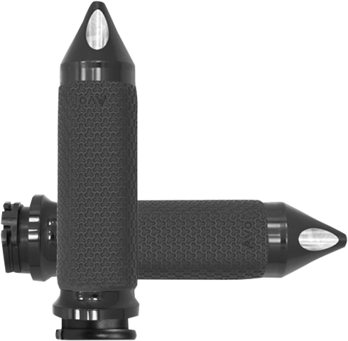 Avon Black Memory Foam Hand Grips for 1980-2022 Harley Touring Softail XL Dyna