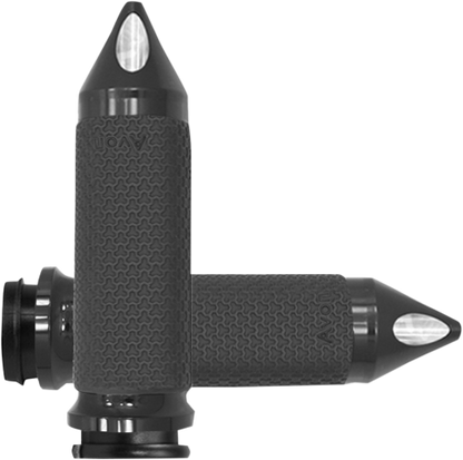 Avon TBW Black Memory Foam Hand Grips 2008-2024 Harley Dyna Softail Touring FLHX
