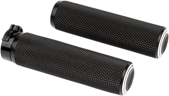 Arlen Ness Black Cable Hand Grips 1980-2022 Harley Touring Softail Sportster