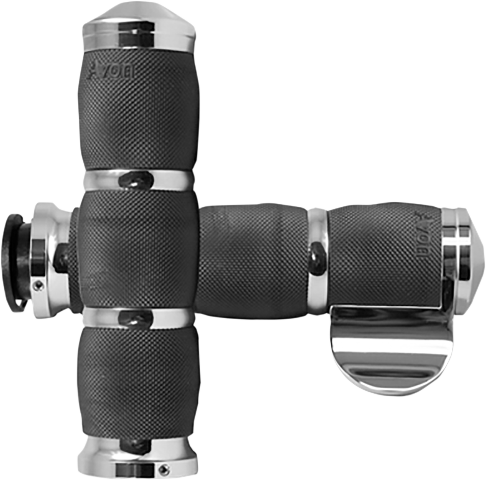 Avon Air Cushion Black Throttle Boss 1" Handlebar Grips for 18-19 Indian
