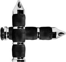 Avon Black Air Cushion Spike 1" Hand Grips 2018-23 Indian Chieftain Springfield