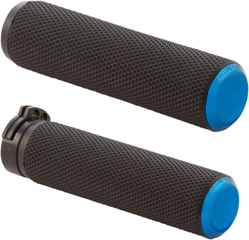 Arlen Ness Blue Cable 1" Fusion Handlebar Grips for 1986-2022 Harley Davidson
