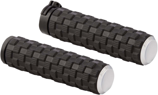 Arlen Ness Air Trax Chrome Cable Hand Grips for 1980-2022 Harley Sportster Dyna