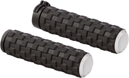 Arlen Ness Air Trax Chrome Cable Hand Grips for 1980-2022 Harley Sportster Dyna