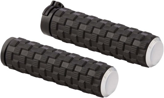 Arlen Ness Air Trax Chrome Cable Hand Grips for 1980-2022 Harley Sportster Dyna