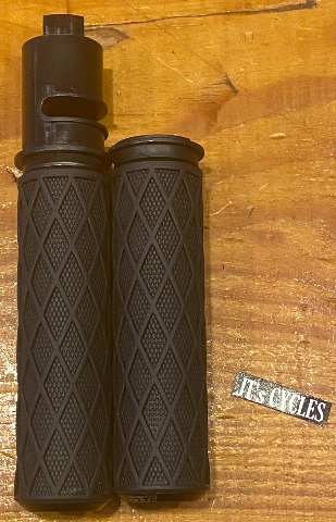 Arlen Ness Diamond Black TBW Handlebar Hand Grips fits 2023-2025 Harley Touring