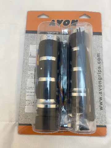 Avon Air Cushion TBW Heated 1" Motorcycle Grips 2008-2023 Harley Touring Softail