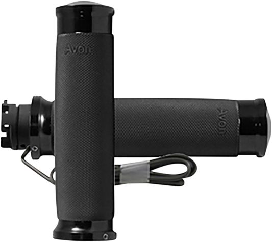 Avon Black Custom Contour 1" Heated Hand Grips 2015-2023 Indian Scout FTR 1200