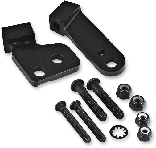 Cobra Black Handlebar Hand Guard Mounting Kit fits 2008-2023 Harley Touring FLHX