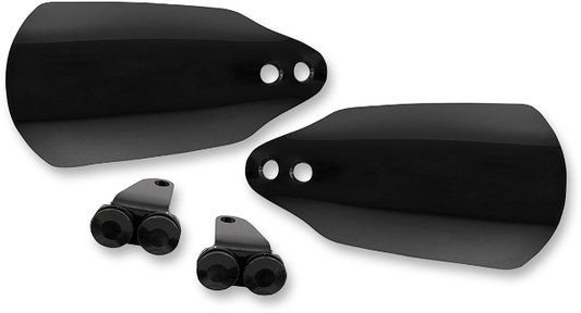 Memphis Shades Black Handlebar Hand Guard Kit fits 2014-2020 Harley Touring