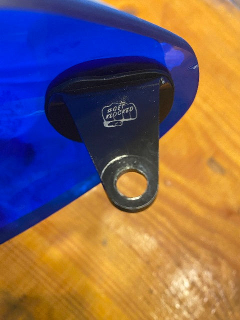 Klock Werks Flare Blue Hand Guards for 1982-2025 Harley Davidson Cable Clutch