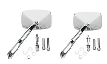 Drag Specialties Pair Chrome Motorcycle Air Stem Handlebar Mirrors For Harley