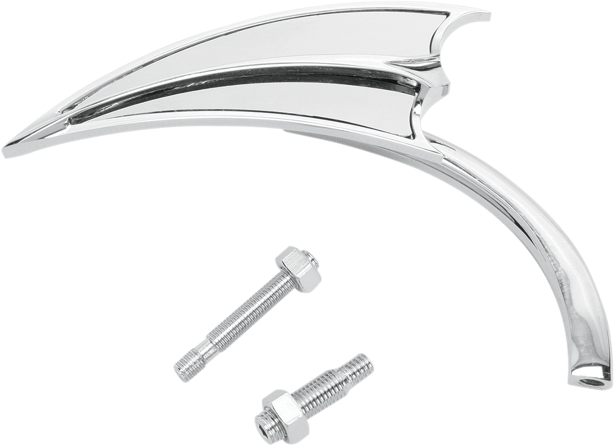 Arlen Ness Micro Scoop Triangle Motorcycle Handlebar Mirror Set fits Harley
