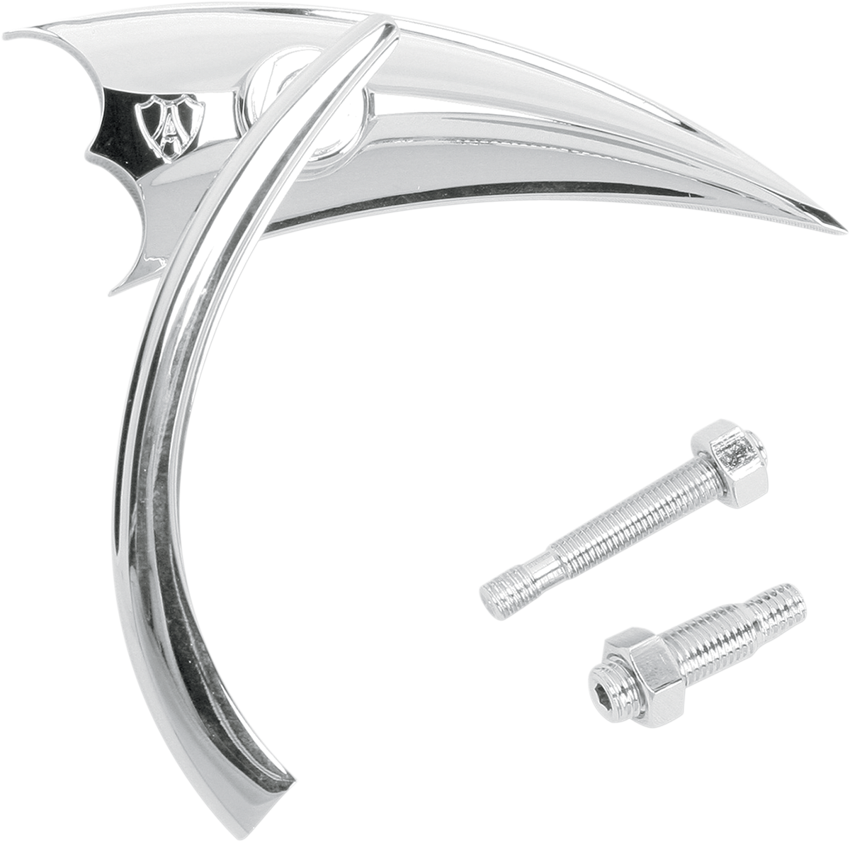 Arlen Ness Micro Scoop Triangle Motorcycle Handlebar Mirror Set fits Harley