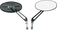 Drag Specialties Stealth I Black Pair Mirrors Harley Davidson Touring Dyna FXRS