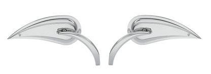 Arlen Ness Rad II Teardrop Chrome Front Handlebar Mirror Set for Harley Davidson