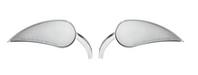 Arlen Ness Rad II Teardrop Chrome Front Handlebar Mirror Set for Harley Davidson