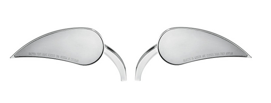 Arlen Ness Rad II Teardrop Chrome Front Handlebar Mirror Set for Harley Davidson