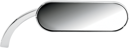 Arlen Ness Pair Chrome Oval Micro Mirrors Harley Davidson FXR FXST FXD FLHX