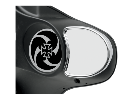 Drag Specialties Fairing Mount Chrome Mirrors 96-13 Harley Touring FLHX FLHT