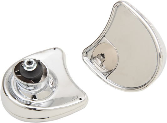 Drag Specialties Chrome Fairing Mounted Mirror Set 2014-2023 Harley Touring FLHX