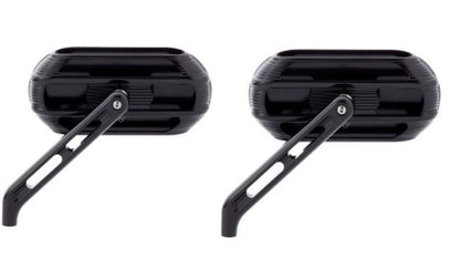 Arlen Ness Sidekick Black Handlebar Rearview Mirror for Harley Davidson