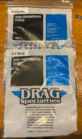 Drag Specialties Braided +9" Throttle & Idle Cable for 1996-2022 Harley Davidson
