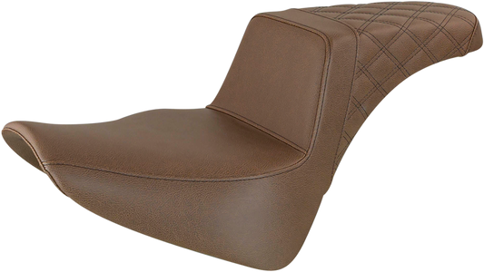 Saddlemen Brown Step Up Gel Seat fits 2018-2025 Harley Softail Heritage Slim