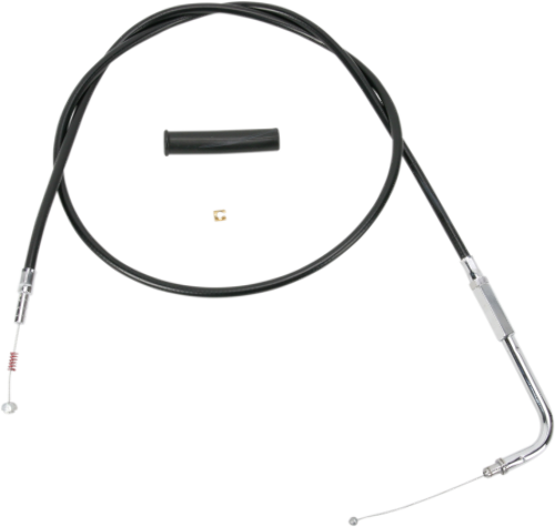Drag Specialties Black Vinyl 58" Idle Cable for 1996-2022 Harley Dyna Softail