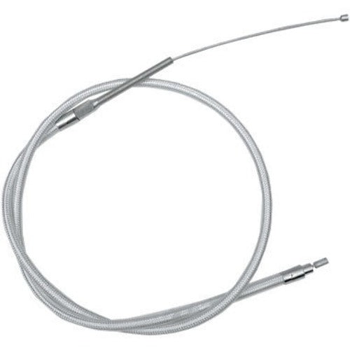 Magnum Polished Braided High Efficiency Clutch Cable fits 86-13 Harley Touring