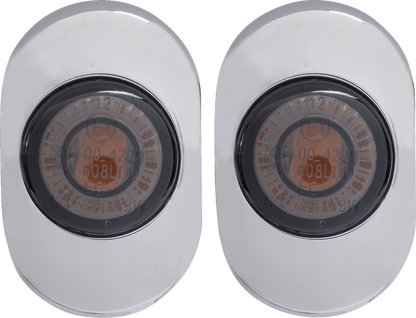 Kodlin Chrome Antenna Grommet Lights for 2006-2023 Harley Street Road Glide FLTR