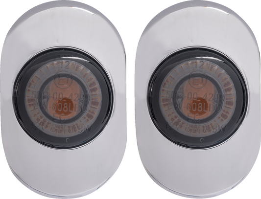Kodlin Chrome Antenna Grommet Lights for 2006-2023 Harley Street Road Glide FLTR