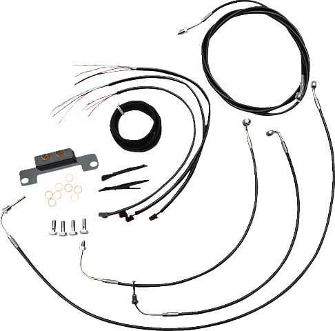 La Choppers 15"-17" Ape Hanger Complete Cable Kit 2021-2023 Harley Road Glide
