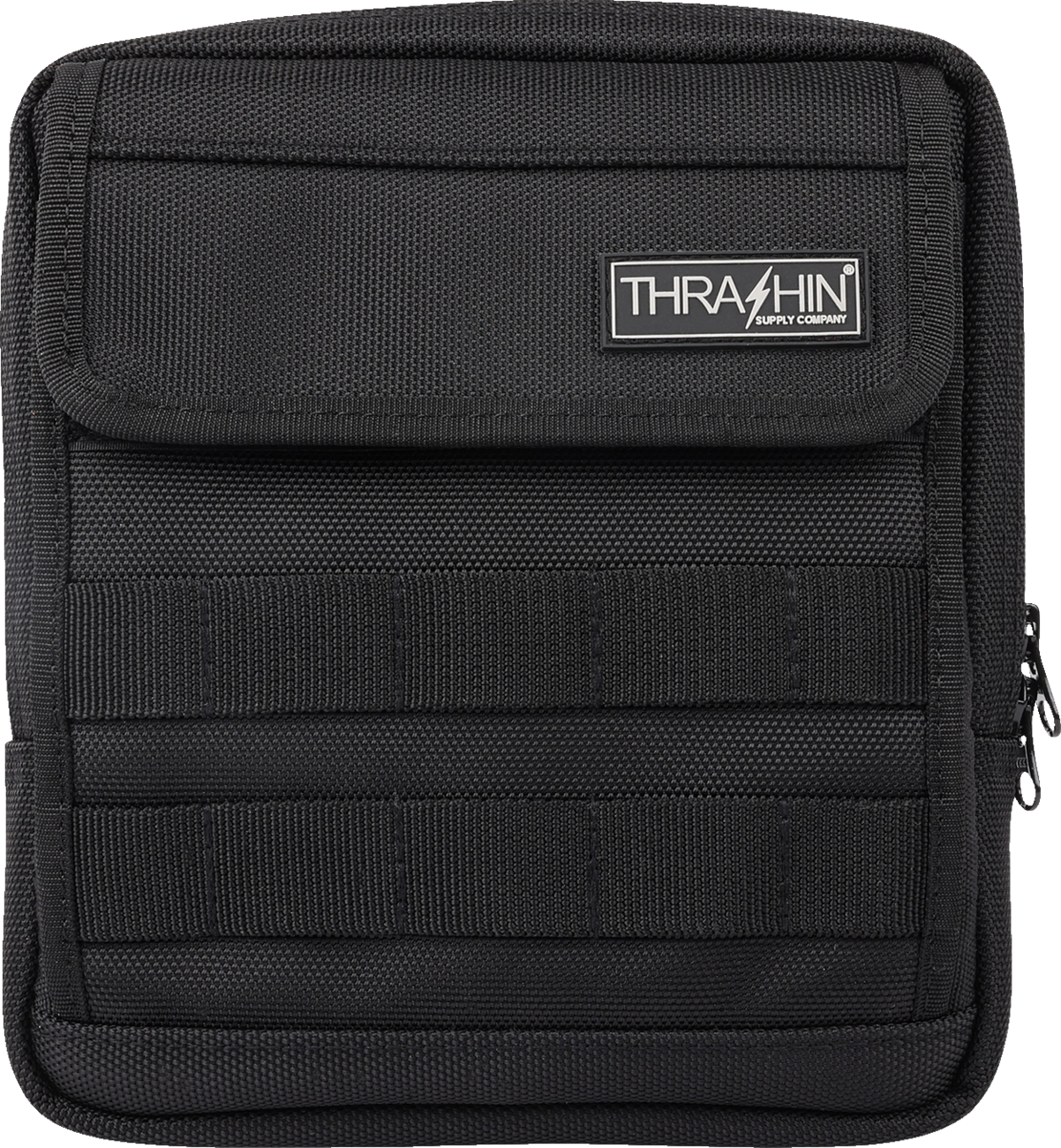 Thrashin Slim Black Motorcycle Handlebar Riser Storage Bag for Harley Davidson