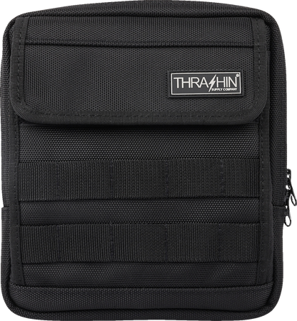 Thrashin Slim Black Motorcycle Handlebar Riser Storage Bag for Harley Davidson