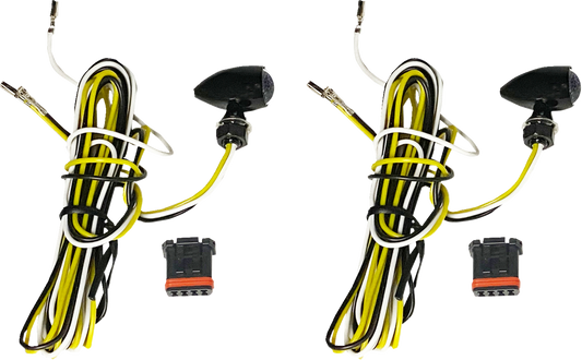 Custom Dynamics Micro Bullet V2 Universal LED Turn Signals for Harley Davidson