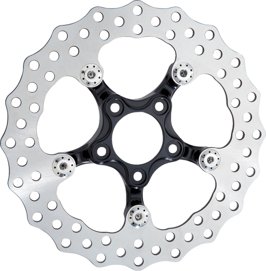 Arlen Ness Black 11-1/2" Front Spider Rotor for 2000-2014 Dyna Softail Sportster