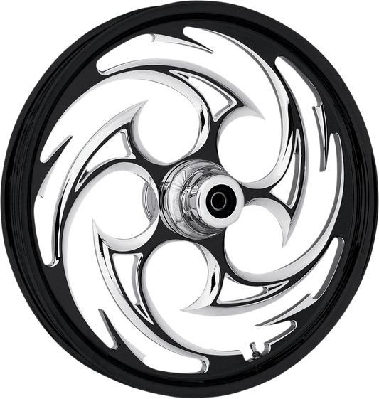 RC Components Black Savage Dual Disc ABS 23" Front Wheel 2008-23 Harley Touring