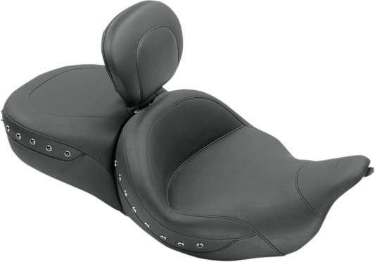 Mustang Super Tour Studded Seat & Backrest fits 2008-2024 Harley Touring 79586