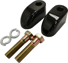 La Choppers Black 1" Pullback Handlebar Riser Extensions for Harley Davidson