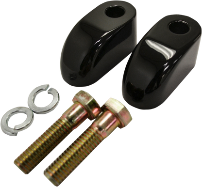 La Choppers Black 1" Pullback Handlebar Riser Extensions for Harley Davidson