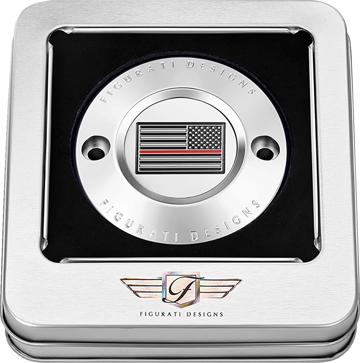 Figurati Designs Red Line Flag Timing Points Cover for 2017-2023 Harley M8