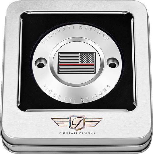 Figurati Designs Red Line Flag Timing Points Cover for 2017-2023 Harley M8