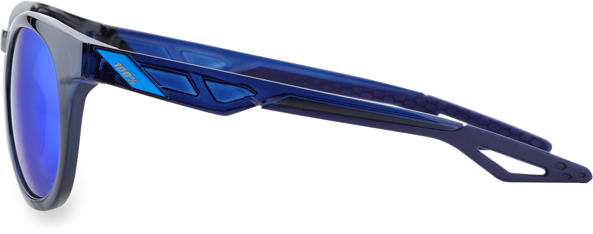 100% Tr90 Electric Blue Mirror Campo Unisex Adult Dual Sport Sunglasses