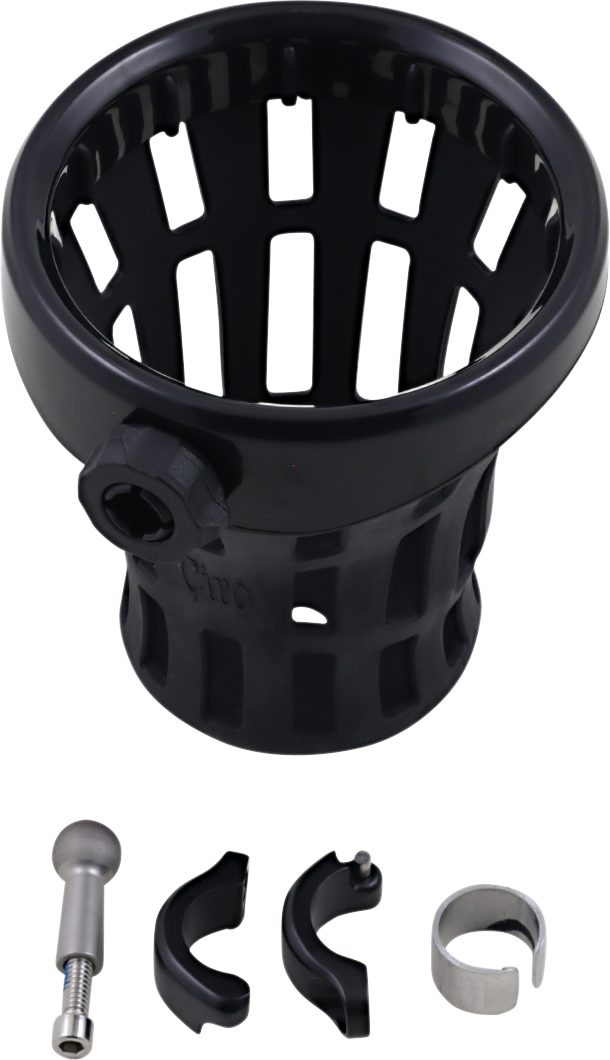 Ciro Big Ass 30oz Drink Beverage Black Holder 7/8" or 1" Motorcycle Handlebars