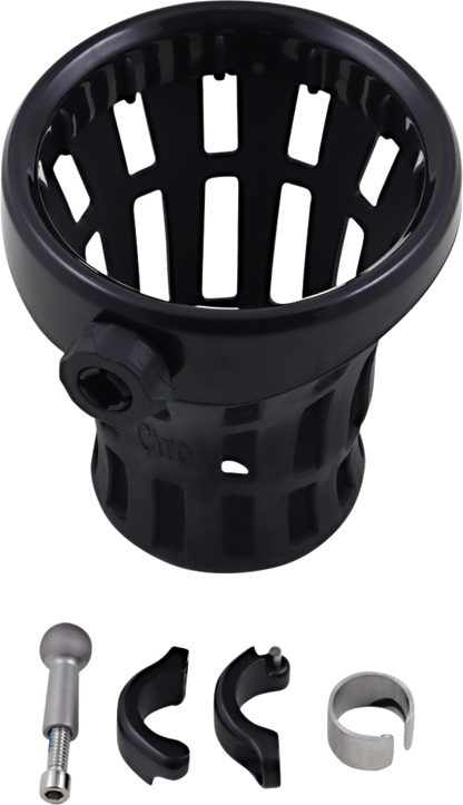 Ciro Big Ass 30oz Drink Beverage Black Holder 7/8" or 1" Motorcycle Handlebars