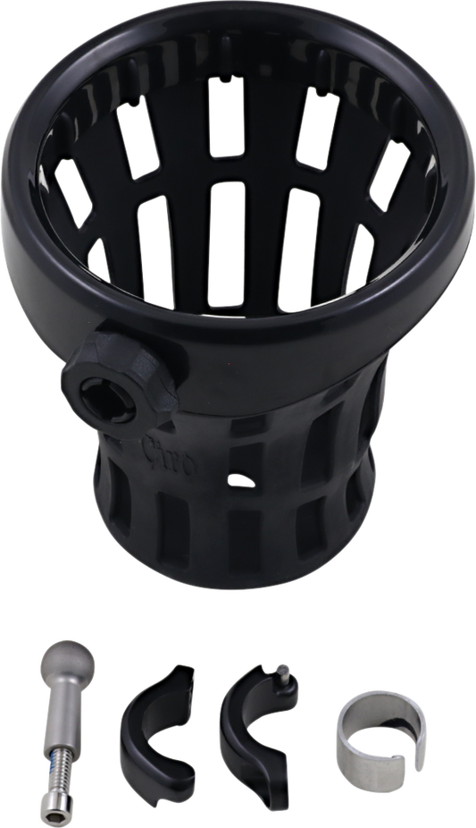 Ciro Big Ass 30oz Drink Beverage Black Holder 7/8" or 1" Motorcycle Handlebars